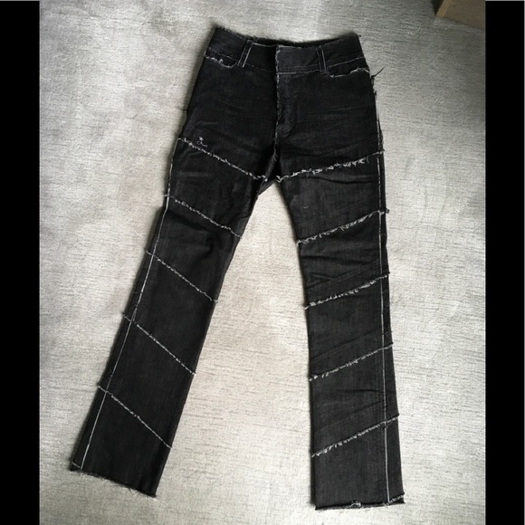 Norma Kamali Frayed Edge Straight Leg 